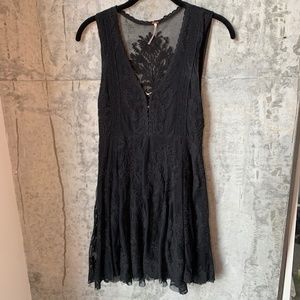 Free People Black Lace Dress, US0